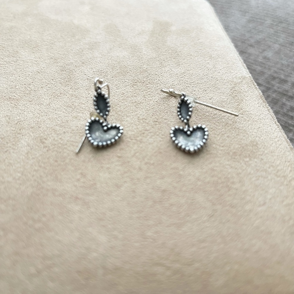 James Avery heart dangle earrings